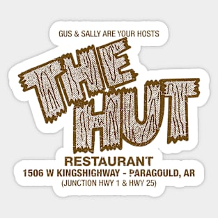 The Hut Restaurant Sticker